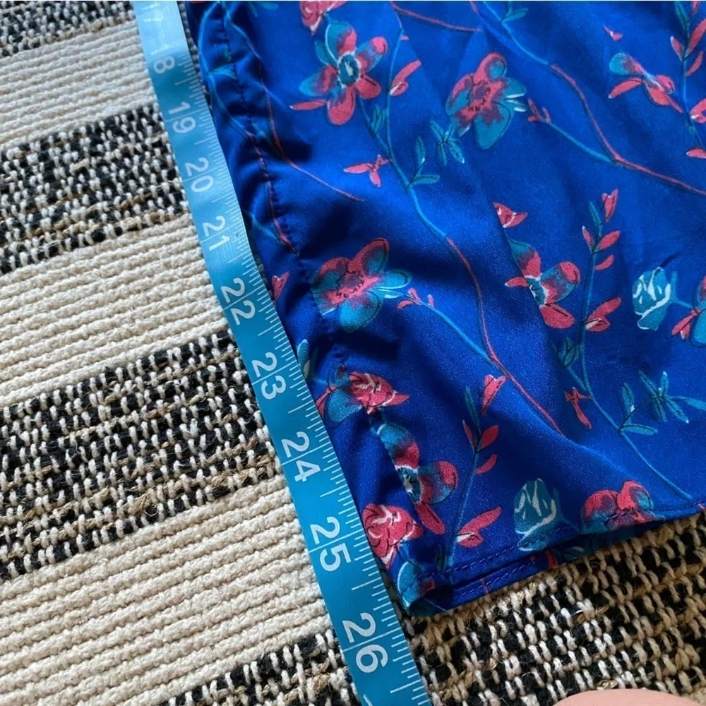 Thakoon Collective Blue Floral Wide Leg Jumpsuit 10 - Picture 15 of 16